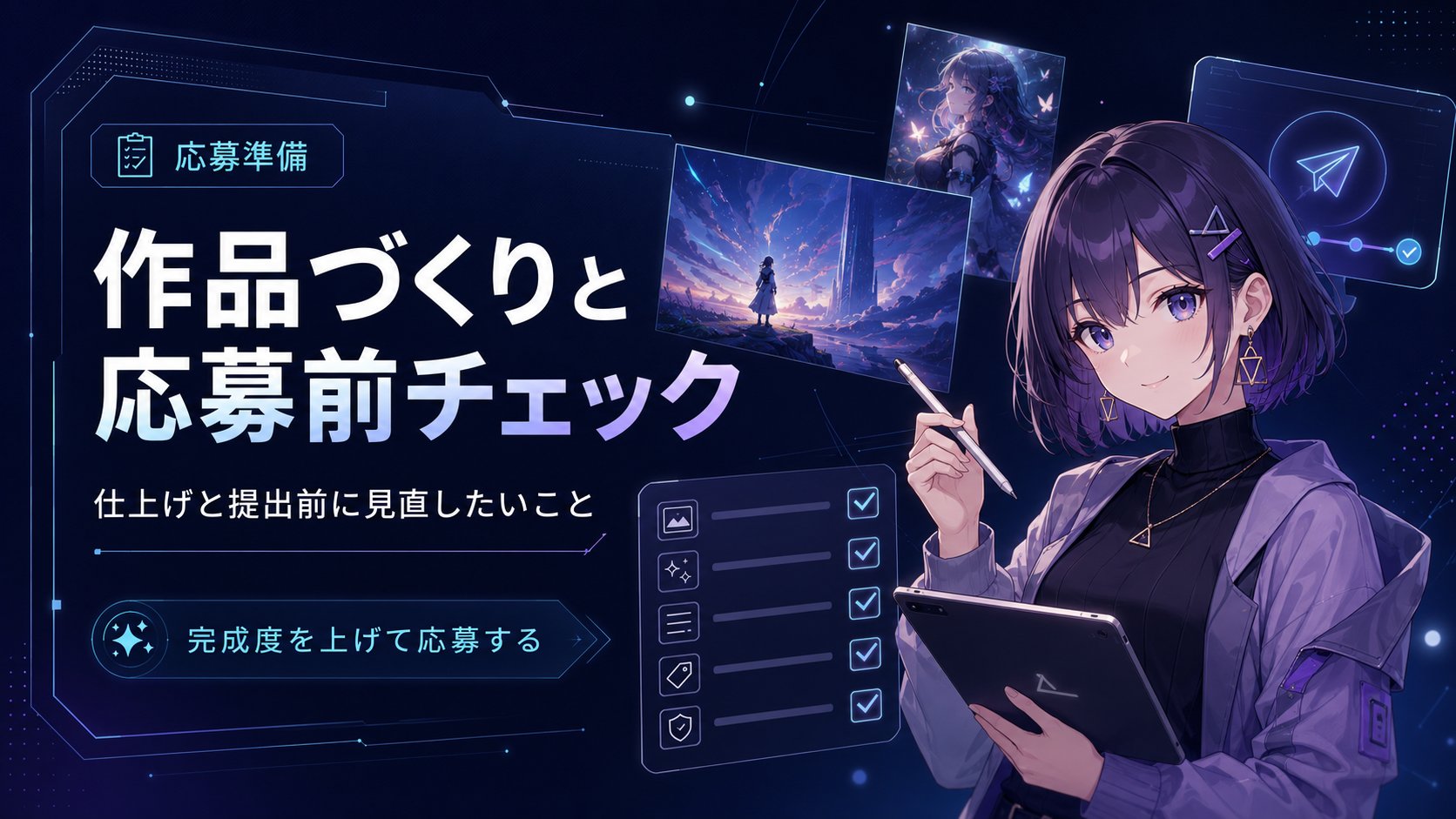 作品づくりと応募前チェック 仕上げと提出前に見直したいこと
